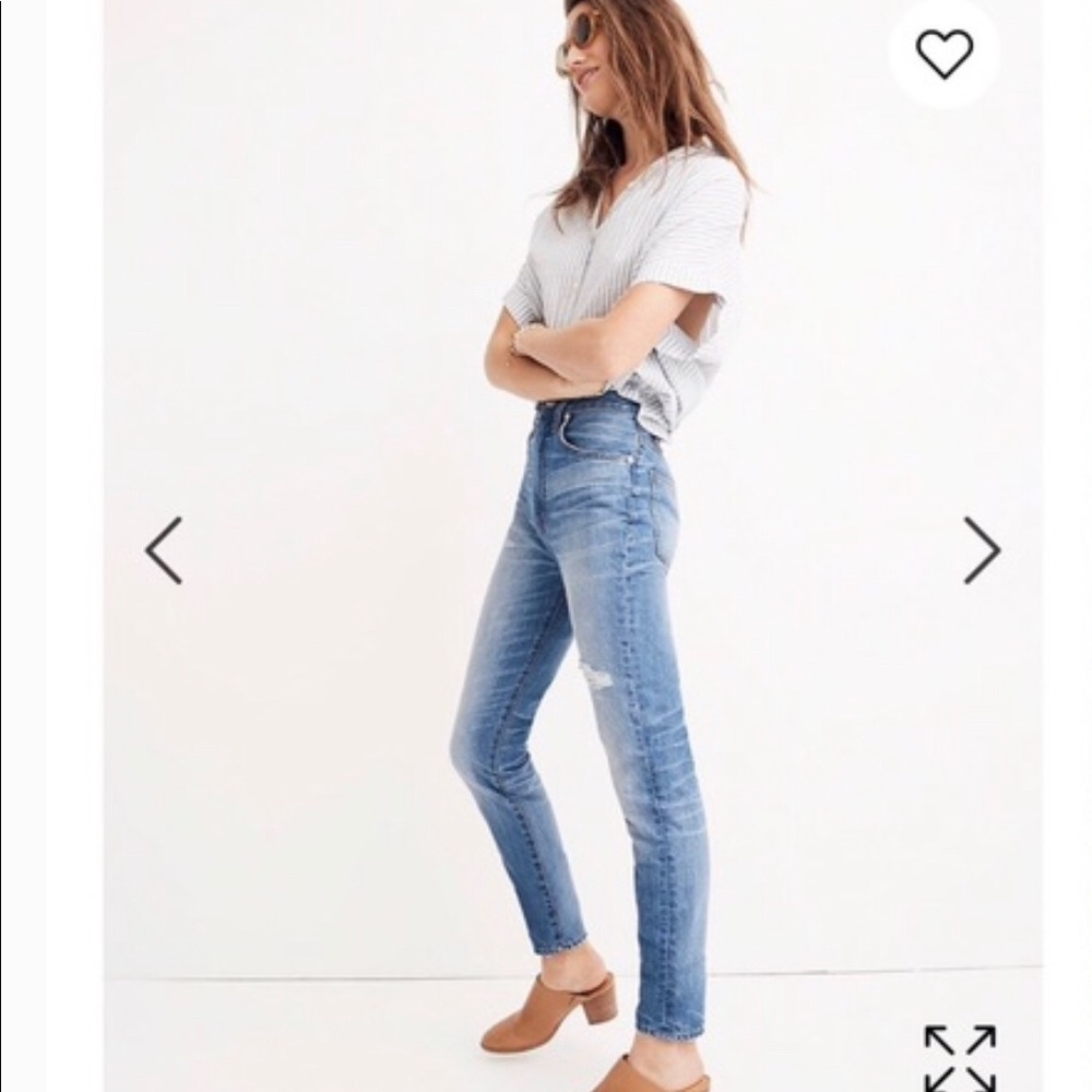 Madewell rigid skinny super high rise jeans